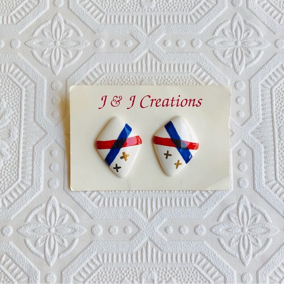 Vintage Jewelry - Vintage Handmade Earrings